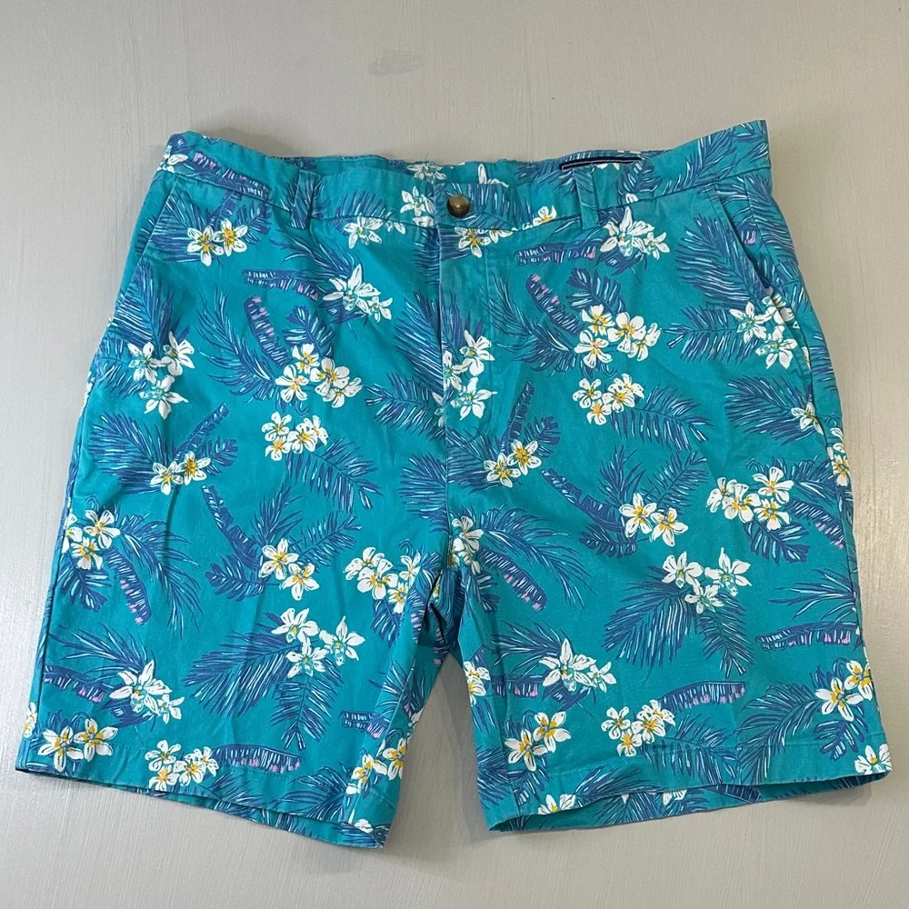 Vineyard Vines Blue Tropical Breaker Shorts